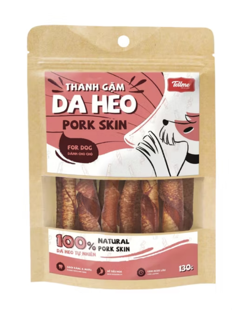 Bánh ăn vặt tellme thanh gặm da heo