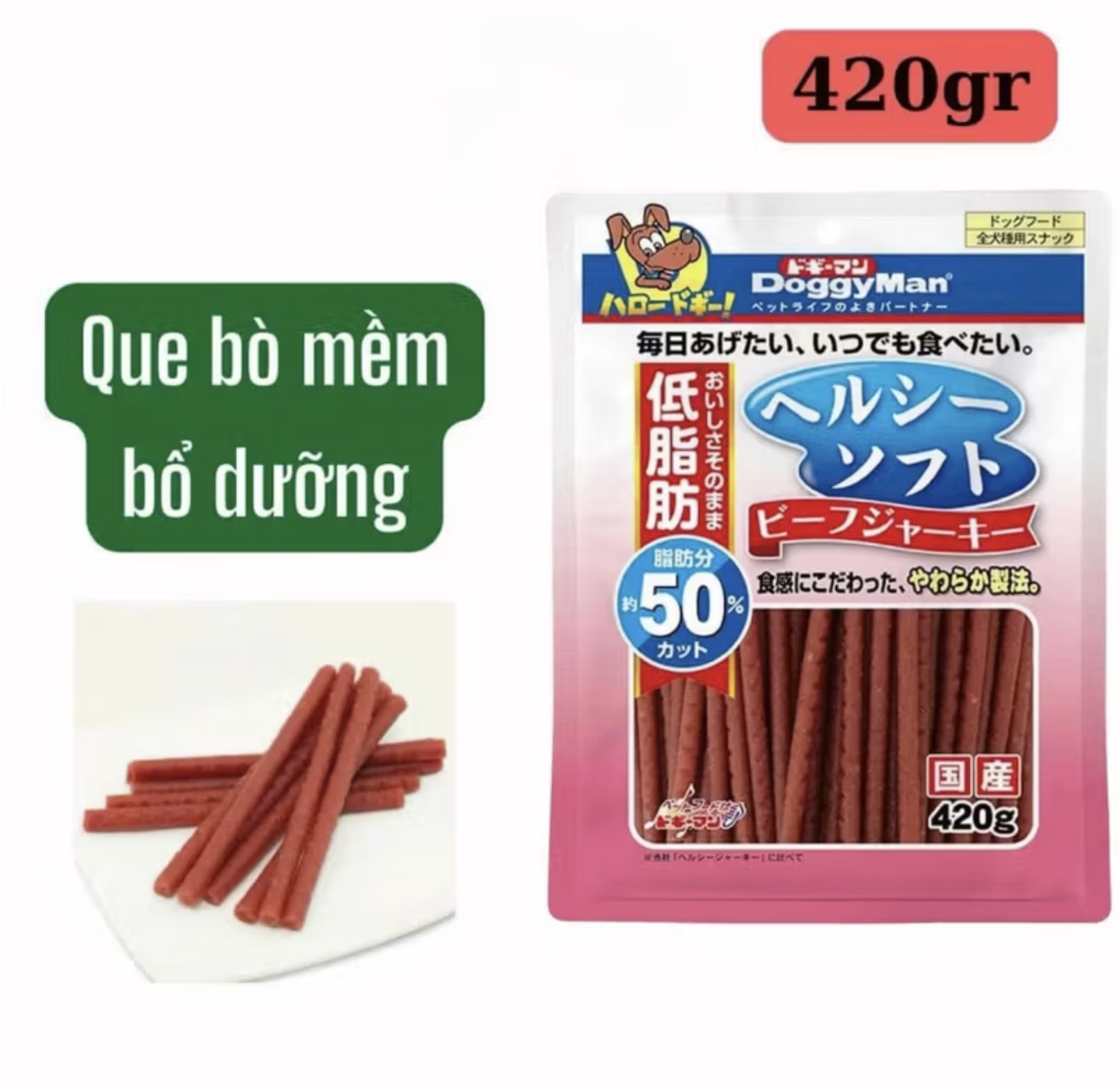 Bánh ăn vặt que bò mềm bổ dưỡng
