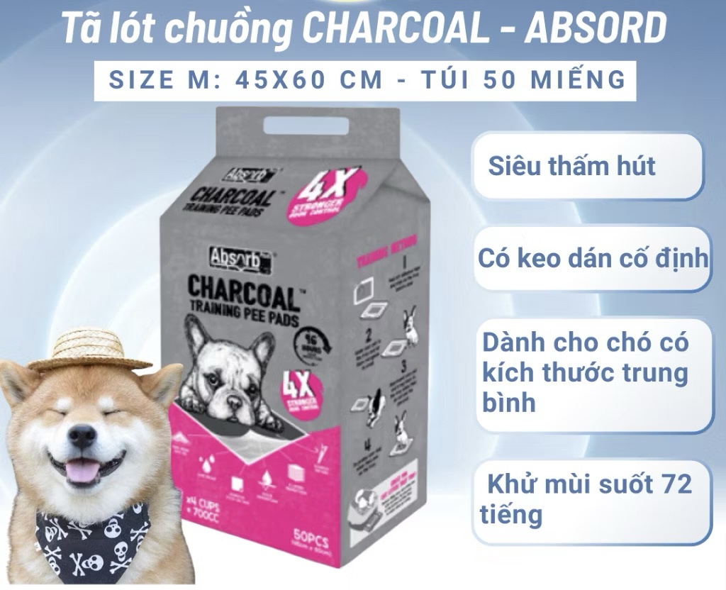 Tấm lót than hoạt tính khử mùi AbsorbPlus - Ảnh 3