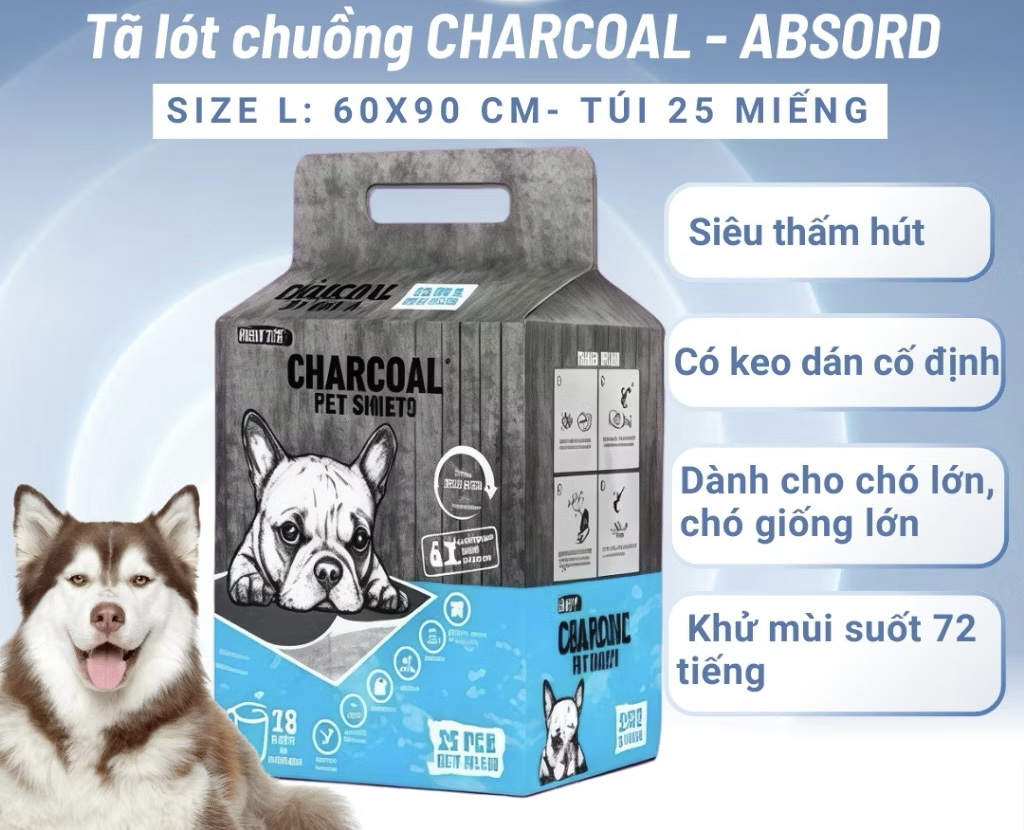 Tấm lót than hoạt tính khử mùi AbsorbPlus