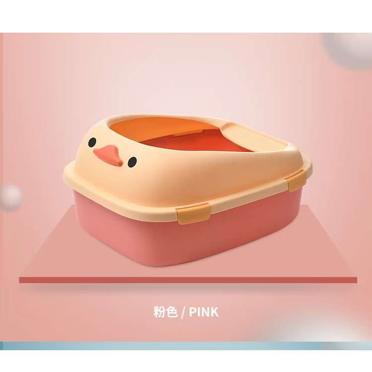 Khay Cát Mèo Thành Cao Hình VỊt Xinh Xắn